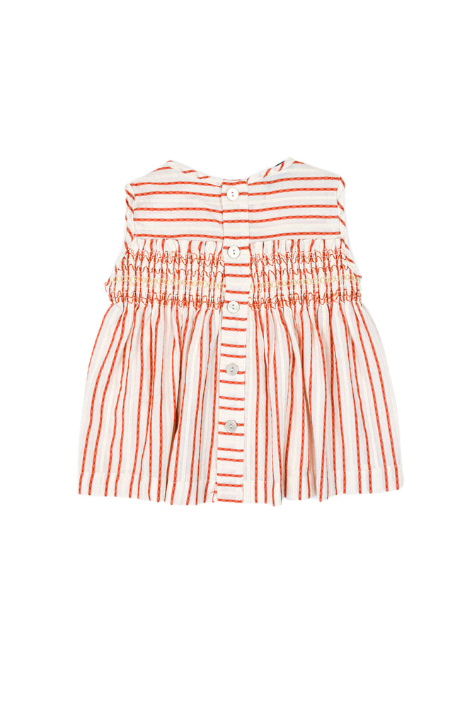 NARIN BLOUSE RED STRIPES