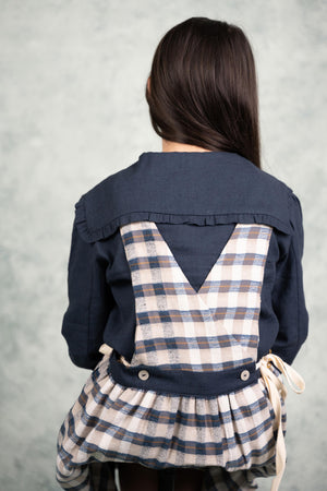 Girls Blouse - Heidi Navy