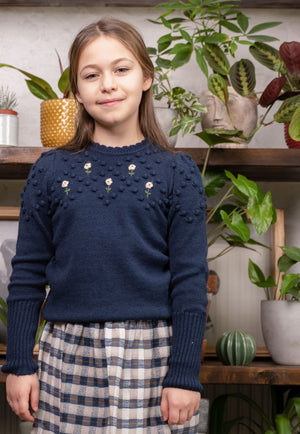 
            
                Load image into Gallery viewer, Girls Jumper- Lale Jumper Navy
            
        