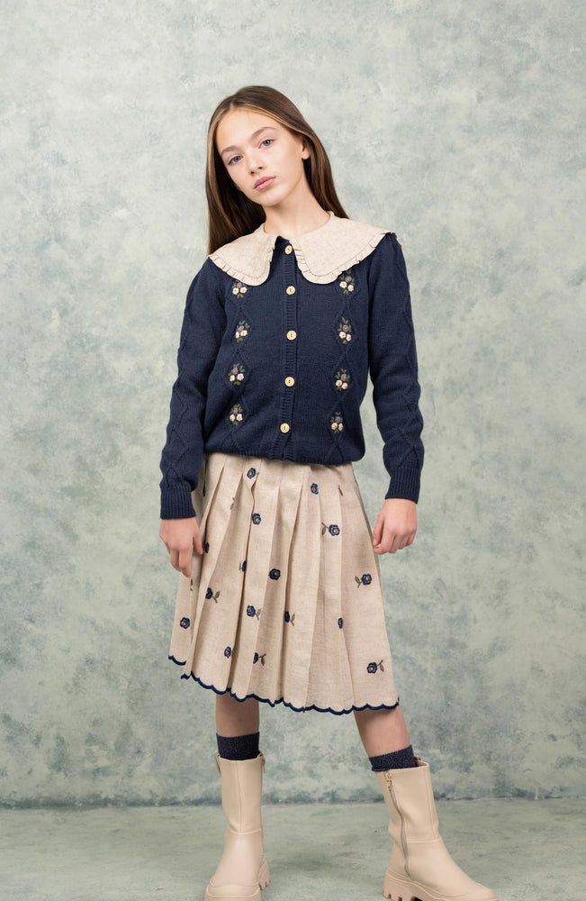 Girls Skirt - Leyla Skirt Natural