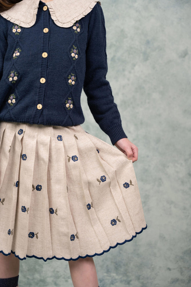 Girls Skirt - Leyla Skirt Natural