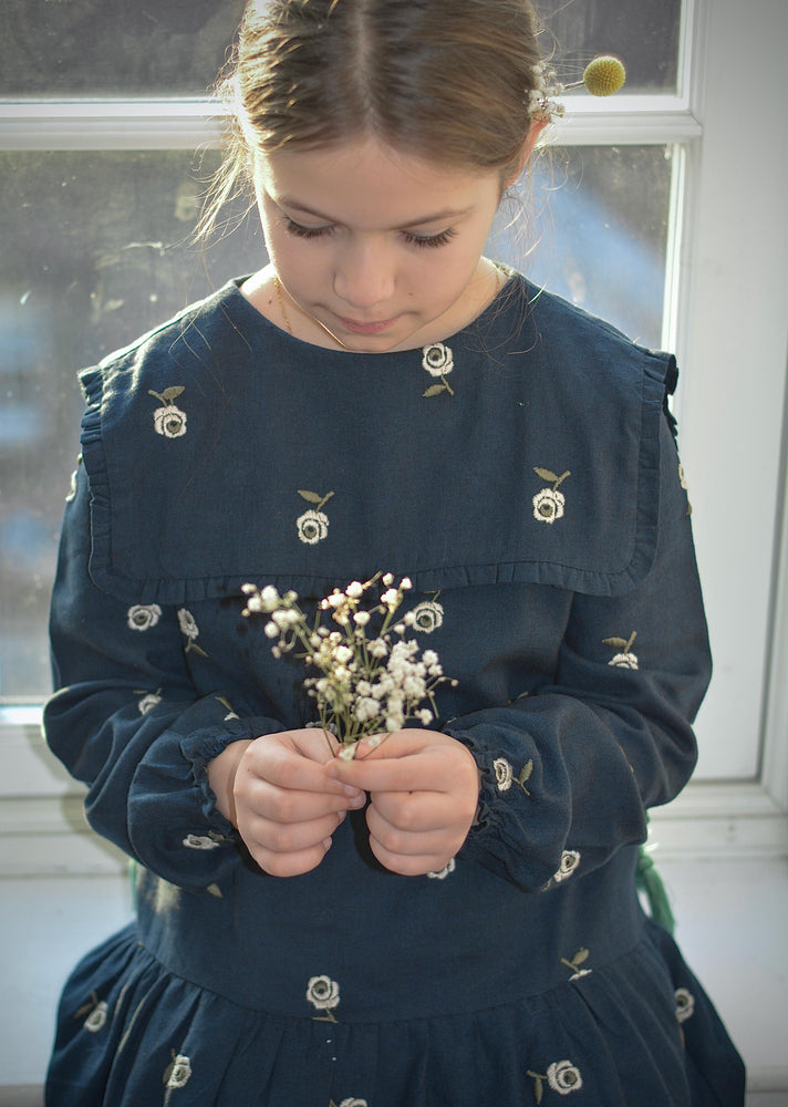 Kız Çocuk Elbise - Elina Lacivert