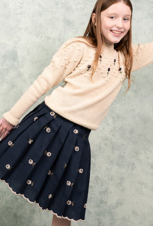 
            
                Load image into Gallery viewer, Girls Jumper- Lale Jumper Ivory
            
        
