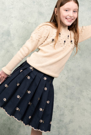 Girls Skirt - Leyla Skirt Navy