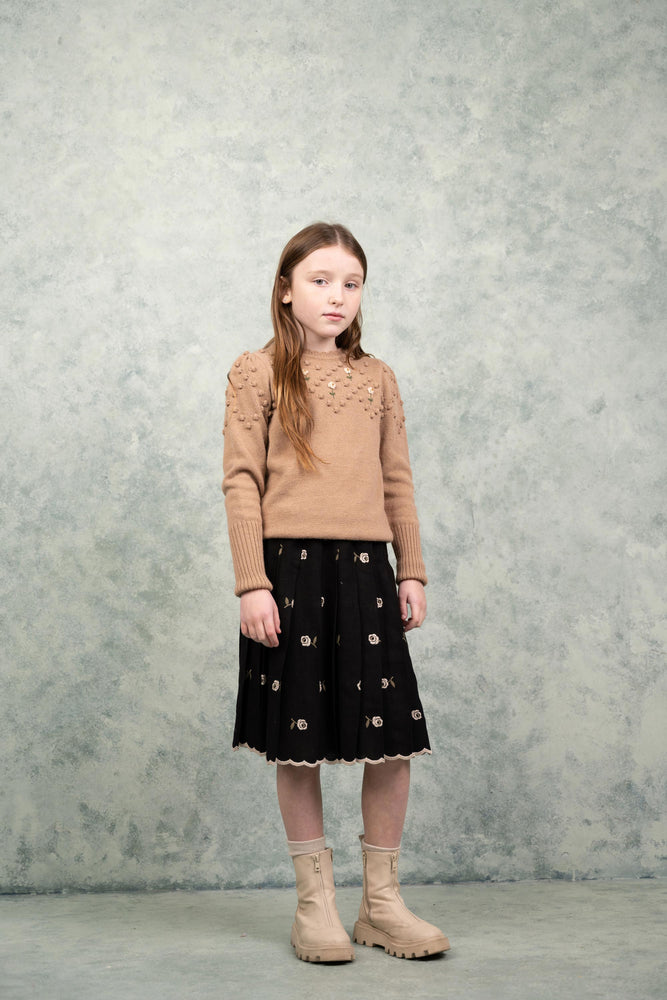 Girls Jumper- Lale Jumper Camel