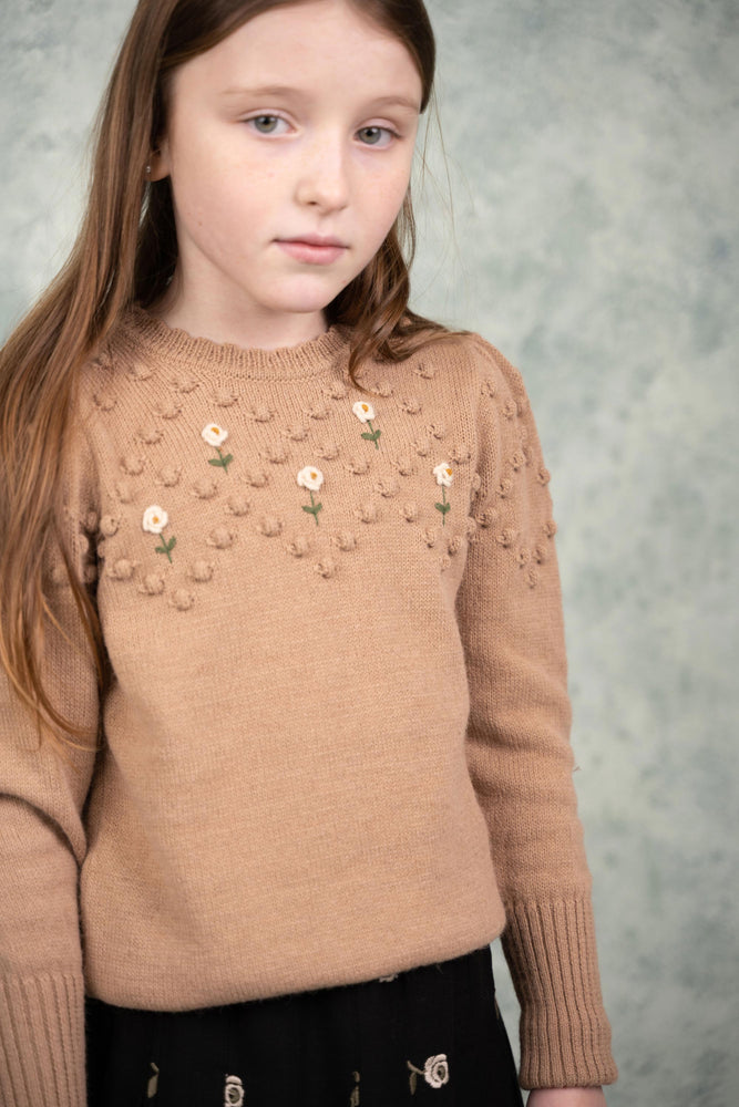 Girls Jumper- Lale Jumper Camel