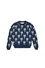 Girls Jumper, Tulip Jumper Navy