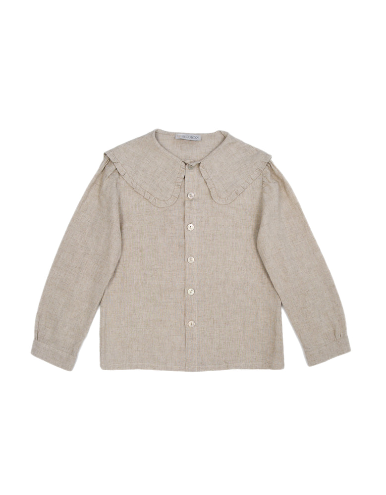 Girls Blouse - Heidi Natural