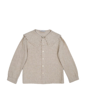 Girls Blouse - Heidi Natural