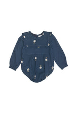 Baby Girls Romper, Elina Navy