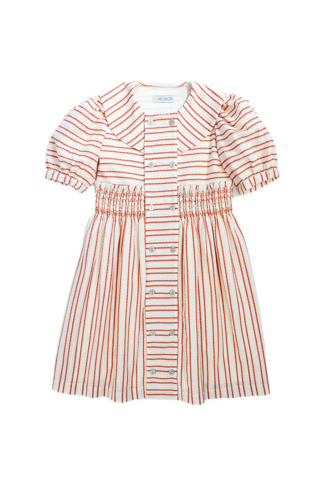 PARLA DRESS RED STRIPES