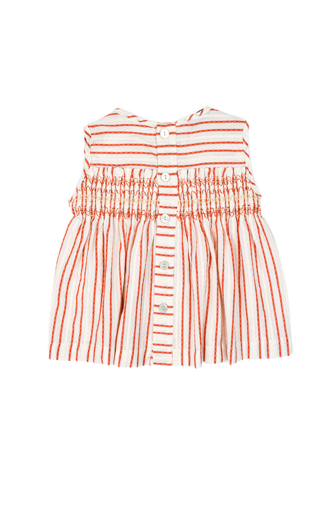 
            
                Load image into Gallery viewer, NARIN BLOUSE RED STRIPES
            
        