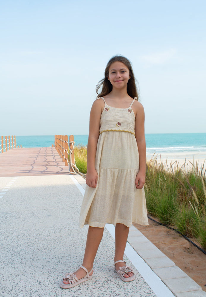AMIRA DRESS - BUTTERMILK - KOKORI Kids