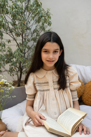 DILAN DRESS CARAMEL - KOKORI Kids
