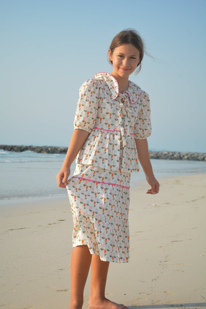 GAIA MAXI SKIRT - TULIP PATTERN - KOKORI Kids