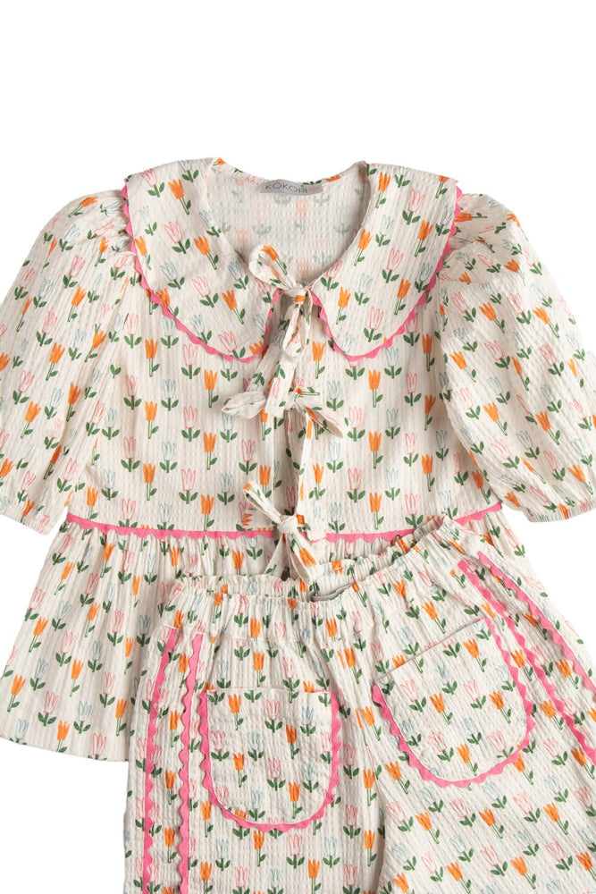 GAIA SHORT - TULIP PATTERN - KOKORI Kids