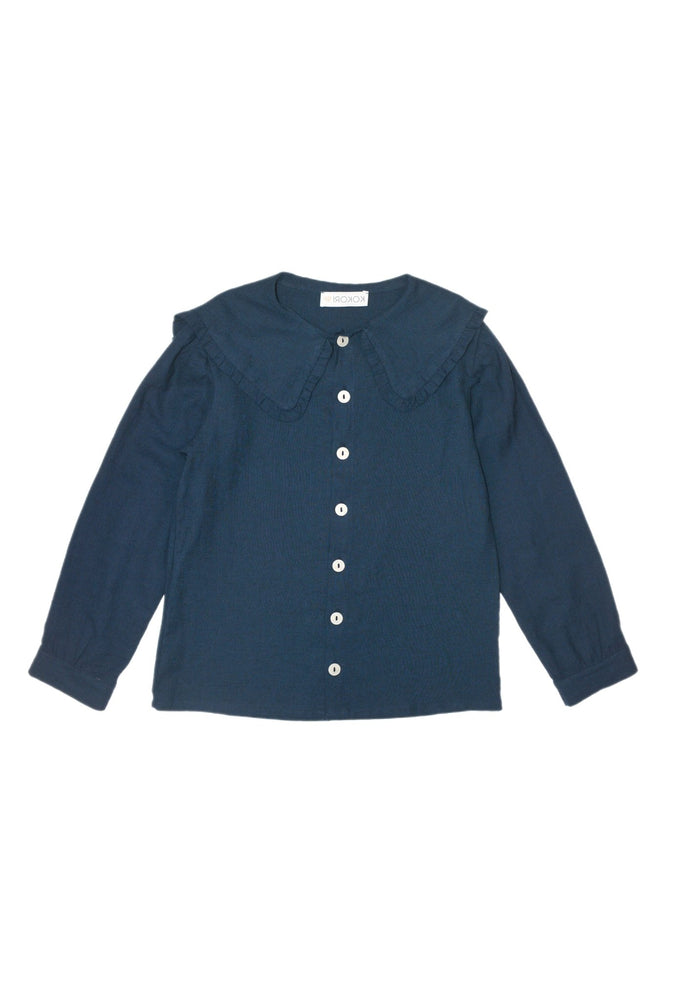 Girls Blouse - Heidi Navy - KOKORI Kids