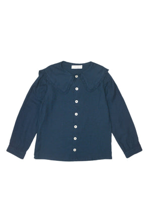 Girls Blouse - Heidi Navy - KOKORI Kids