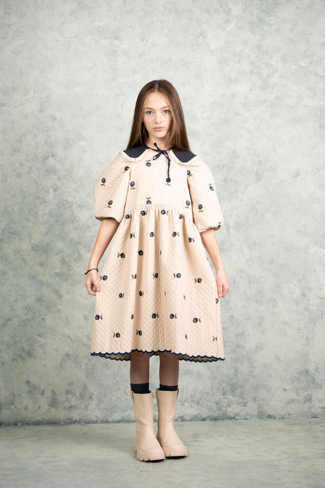 Girls Collar, Navy with laces edges - KOKORI Kids