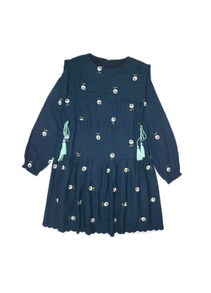 Girls Dress - Elina Navy - KOKORI Kids