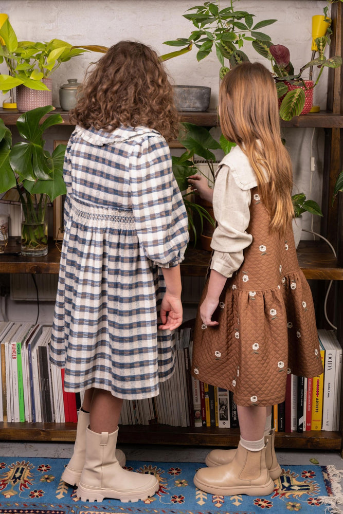 Girls Dress - Violetta Brown - KOKORI Kids