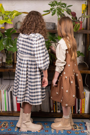 Girls Dress - Violetta Brown - KOKORI Kids