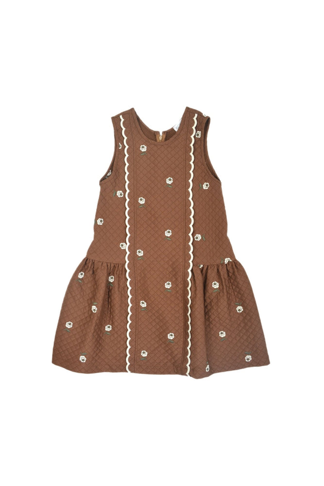 Girls Dress - Violetta Brown - KOKORI Kids