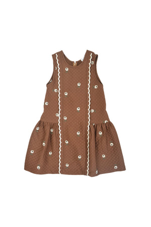 Girls Dress - Violetta Brown - KOKORI Kids