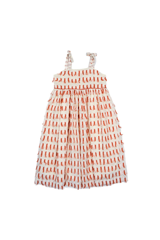 LEMAN DRESS RED TASSELS - KOKORI Kids