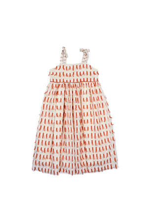 LEMAN DRESS RED TASSELS - KOKORI Kids