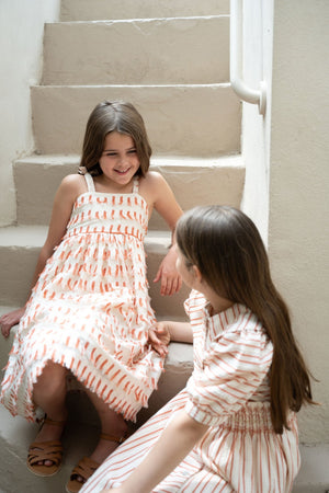 LEMAN DRESS RED TASSELS - KOKORI Kids