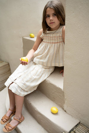 NARIN BLOUSE NATURAL - RAINBOW STRIPES - KOKORI Kids