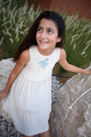 NILAY DRESS - NATURAL - KOKORI Kids