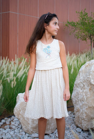 NILAY DRESS - NATURAL - KOKORI Kids