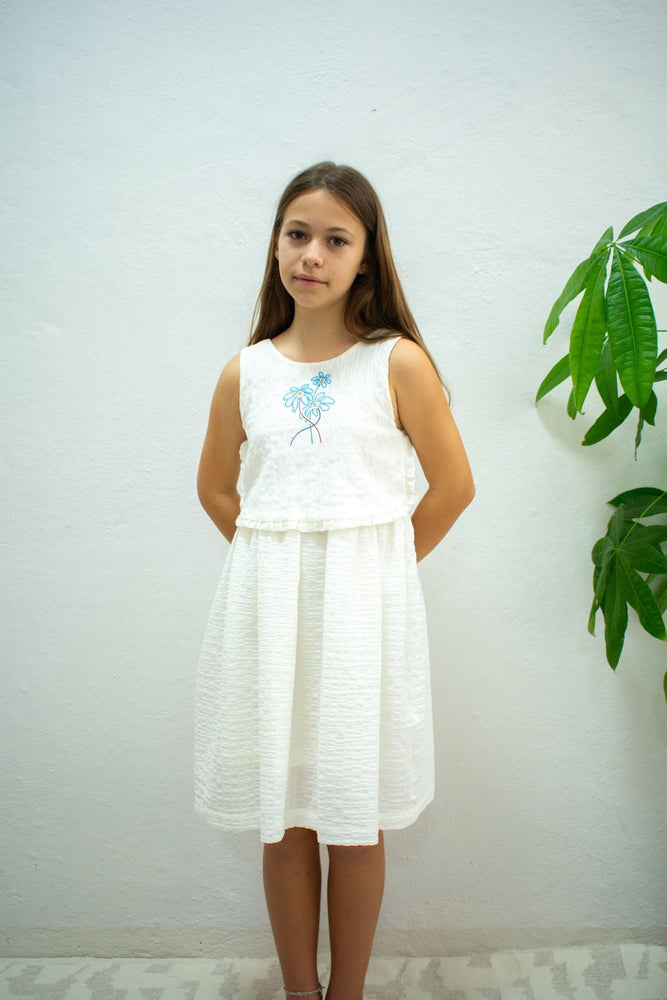 NILAY DRESS - WHITE - KOKORI Kids