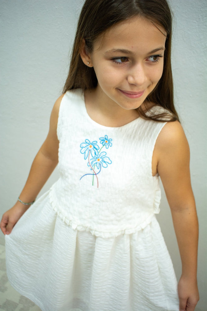 NILAY DRESS - WHITE - KOKORI Kids