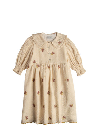 NOOR DRESS - BUTTERMILK - KOKORI Kids