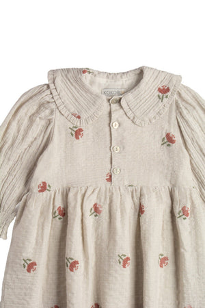 NOOR DRESS - LAVENDER GREY - KOKORI Kids