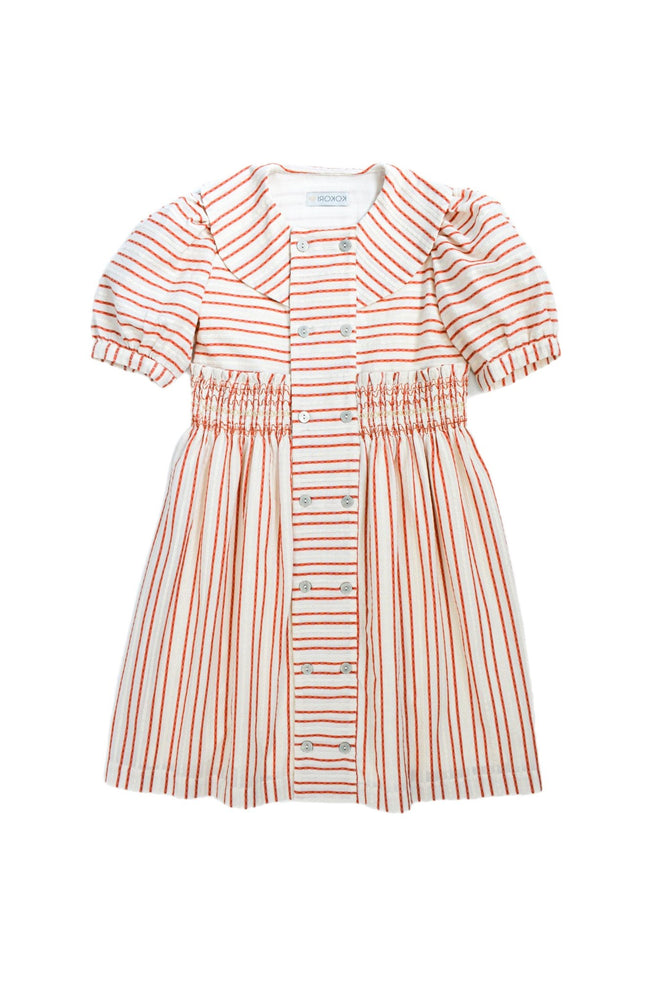 PARLA DRESS RED STRIPES - KOKORI Kids