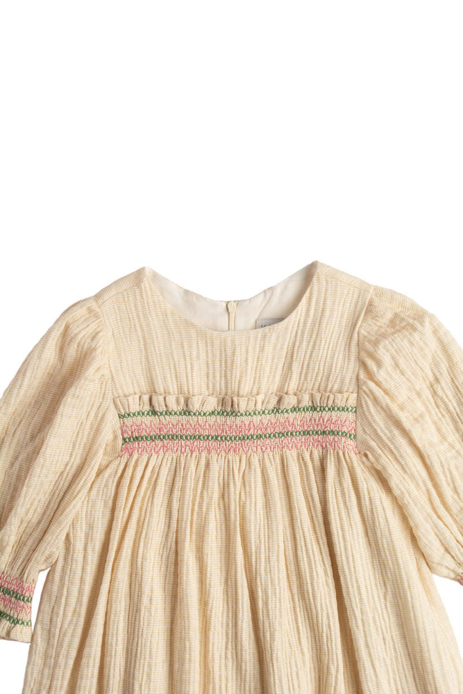 PELIN DRESS - BUTTERMILK - KOKORI Kids