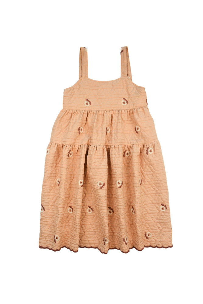 VINA PINAFORE DRESS - CARAMEL DRESS - KOKORI Kids