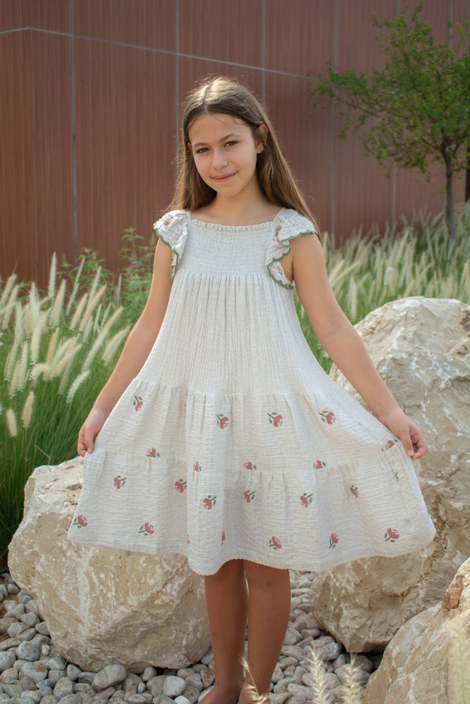 ZOE DRESS - LAVENDER GREY - KOKORI Kids