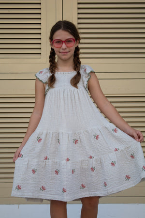 ZOE DRESS - LAVENDER GREY - KOKORI Kids