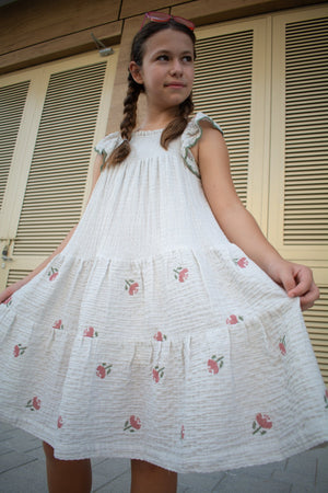 ZOE DRESS - LAVENDER GREY - KOKORI Kids