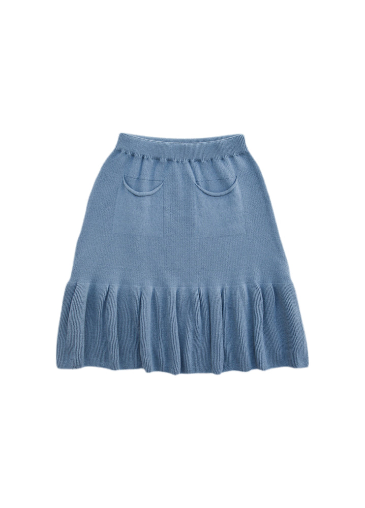 Girls Skirt, Bodrum Skirt Indigo - KOKORI Kids