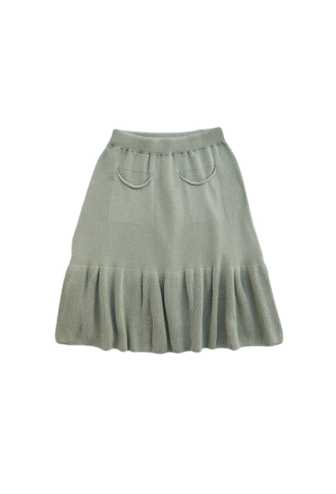Girls Skirt, Bodrum Skirt Green - KOKORI Kids
