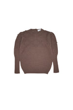 GIRLS JUMPER, POMPOM JUMPER BROWN - KOKORI Kids