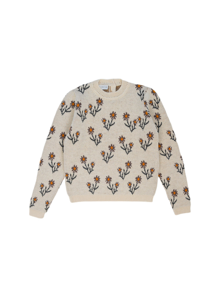 GIRLS JUMPER, ROSE IVORY - KOKORI Kids