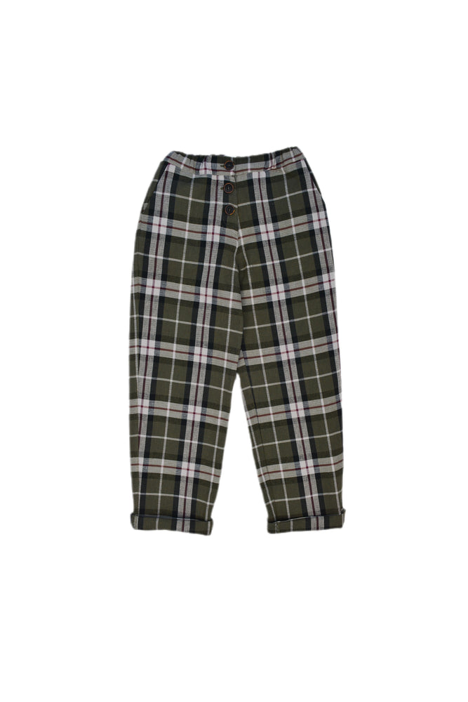 BOYS TROUSER, ASIL KHAKI-BLACK - KOKORI Kids