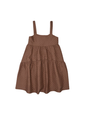 GIRLS DRESS, LAILA BROWN - KOKORI Kids